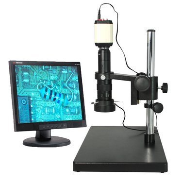 0.35X-2.25X LED Industrial Inspection Video Zoom Microscope, Post Stand + VGA Digital Camera