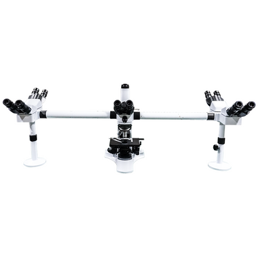 40X-1000X Five Head Multiview Teaching Biological Compound Microscope, Trinocular, LED Light