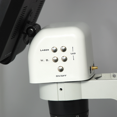LED Video Microscope, LCD 10 in. Monitor, Industrial Inspection, Post Stand