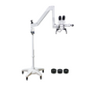 4X/4.7X/6X/6.5X/7.8X/10X/10.5X/12.6X/16X 4X/6X/6.5X/10X/10.5X/16X Floor Stand Trinocular Parallel Multiple Power Operation Surgical Microscope, SKU SM51010134, three quarter front view
