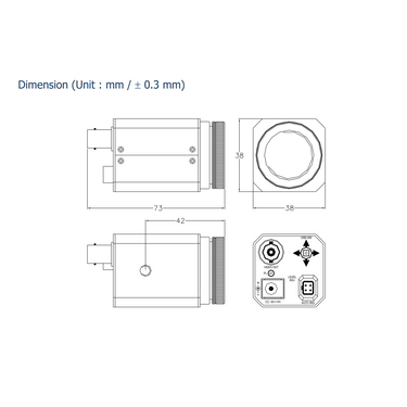 1/3 in. Analog Color CMOS Camera AC20111113