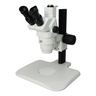 6.5X-45X Super Widefield Zoom Stereo Microscope, Trinocular, Track Stand (Track Length 325mm), SKU SZ02020072, three quarter front view
