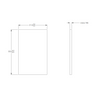 33x21x1.5mm Clear Window Glass (33x21x1.5mm, 40pc), SKU SA02182101, three quarter front view
