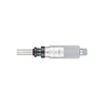 0-0.05″ Mechanical Micrometer Head Graduation 0.00005″ 0.05" Flat Mechanical Micrometer Head (Thimble Diameter: Dia. 21mm, Spindle Diameter: Dia. 8mm), SKU Mitutoyo-110-111, three quarter front view