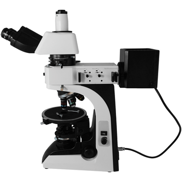 40X-600X Polarizing Microscope, Trinocular, Dual Halogen Light, for Geology, Petrology, Laboratories