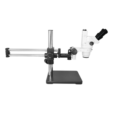 6.5X-45X Super Widefield Zoom Stereo Microscope, Trinocular, Double Arm Boom Stand