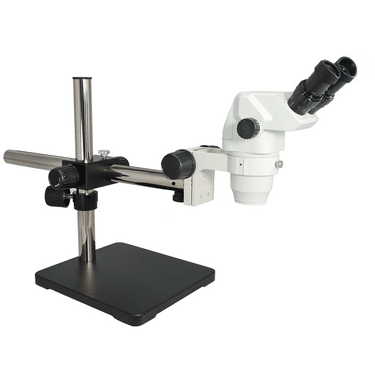 6.5X-45X Super Widefield Zoom Stereo Microscope, Binocular, Single Arm Boom Stand