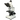 40X-1600X Biological Compound Laboratory Microscope, Trinocular, Halogen Light, SKU BM14010301, three quarter front view