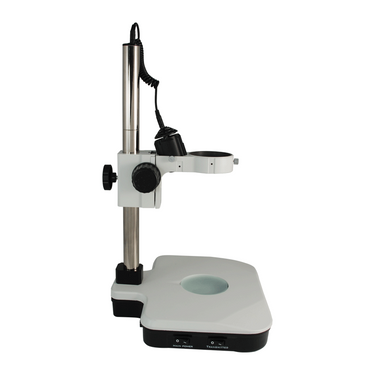 Microscope Post Stand, 76mm Coarse Focus Rack, Top and Bottom Light, Halogen and Fluorescent