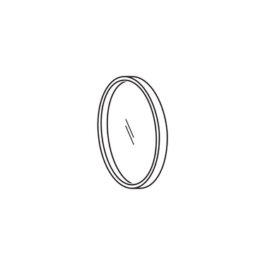 Protection Glass, SKU SCHOTT-Visi-400.560, three quarter front view