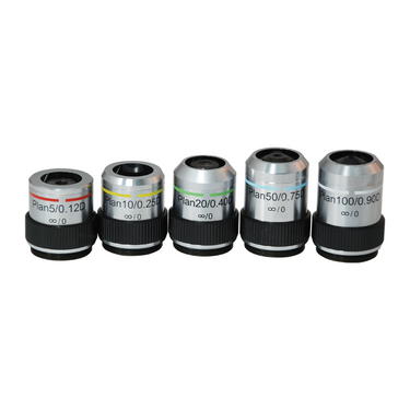 50X Infinity-Corrected Long Working Distance Plan Achromatic Dark Field Metallurgical Microscope Objective Lens Working Distance 5.1mm