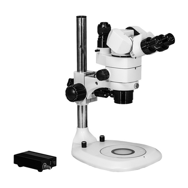 3.44X/6.25X/10.94X/18.75X/34.38X LED Light Post Stand LED Dual Illuminated Light  Trinocular Parallel Multiple Power Operation Stereo Microscope SM51030231