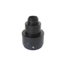 Olympus Compatible 1X Adjustable Microscope Camera Coupler C-Mount Adapter 42mm, SKU CP02511501, three quarter front view