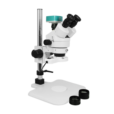 2.0 Megapixels 3.5-90X CMOS Post Stand Fluorescence Light Trinocular Zoom Stereo Microscope SZ02010237