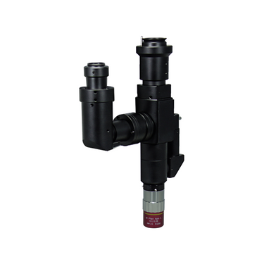 1X Single Hole Objective Working Distance 34mm Laser Video Microscope Body, SKU LM18011112, three quarter front view