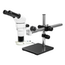 8-80X Boom Stand Fluorescence Light Binocular Parallel Zoom Stereo Microscope, SKU PZ02040128, three quarter front view