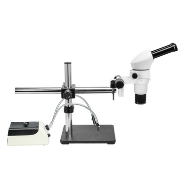 8-65X Halogen Light Boom Stand Binocular Parallel Zoom Stereo Microscope PZ02040462