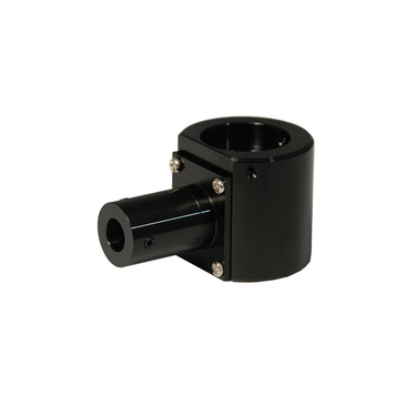 Coaxial Illuminator for Microscope Fiber Optic Illuminator Single Pipe Light Guide Cable, 9mm, Body Mount Diameter 25mm, SKU MZ08018111, three quarter front view