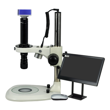 0.58-7X 8 Megapixels CMOS Post Stand LED Dual Illuminated Light  Video Zoom Microscope MZ02130112