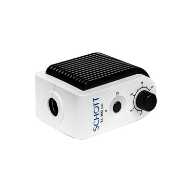 Schott KL 300 LED Fiber Optic Illuminator, SKU SCHOTT-KL300-120.300, three quarter front view