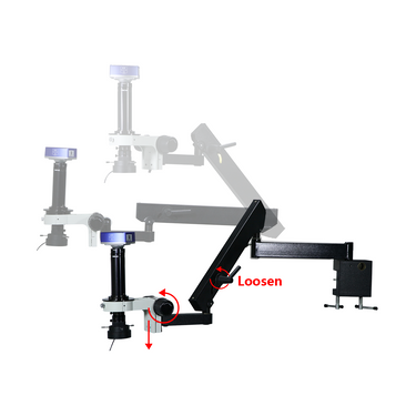 0.7-4.5X 8 Megapixels CMOS LED Light Flexible Arm Video Zoom Microscope MZ02120706