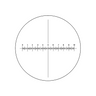 10mm/100 Div  X-Axis Cross Hair Scale Reticle ( Dia. 25mm), SKU RT20103171, three quarter front view