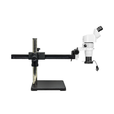 8-80X LED Light Ball Bearing Boom Stand Binocular Parallel Zoom Stereo Microscope PZ02080249