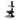 Microscope Track Stand, 76mm Coarse Focus Rack with Fine Focus XY Stage, LED Light, SKU ST02111207, three quarter front view