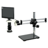 1-6X 2.0 Megapixels CMOS LED Light Dual Arm Stand Video Zoom Microscope, SKU MZ02110502, three quarter front view