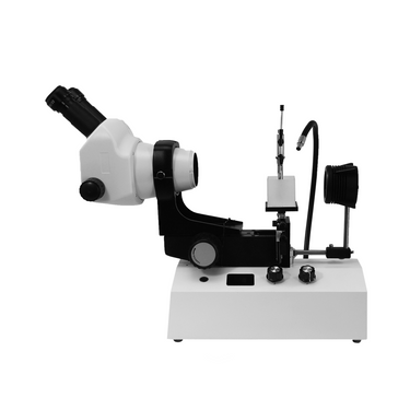 8X-50X Professional Jewelry Gem Stereo Zoom Microscope, LED Light, Horizontal Oil-Immersed Gem Stand