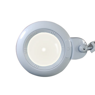 3 Diopter (1.75X) LED Magnifying Lamp with Rolling Floor Stand – 5-inch Glass Lens (Removable)