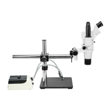 8-80X Halogen Light Boom Stand Trinocular Parallel Zoom Stereo Microscope PZ02040456
