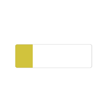 50 Frosted Microscope Slides (Yellow) Glass