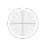 20mm/200 Div  Concentric Circles Reticle ( Dia. 24mm), SKU RT20112161, three quarter front view