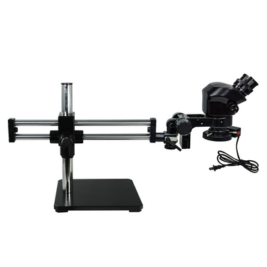 7-50X ESD Safe Dual Arm Stand Fluorescence Light ESD Binocular Zoom Stereo Microscope SZ02090542