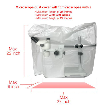 Microscope Dust Cover, Frosted, Vinyl (Large)