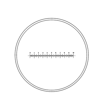 10mm/100 Div Eyepiece Field of View Dia. 18mm 10X Reticle Eyepiece ( Dia. 23.2/FN18) BM02011231