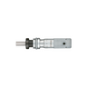 0-0.50″ Mechanical Micrometer Head Graduation 0.001″ 0.5" Flat with Clamp Nut Zero-Adjustable Mechanical Micrometer Head (with Spindle Lock, Thimble Diameter: Dia. 13mm), SKU Mitutoyo-148-502, three quarter front view