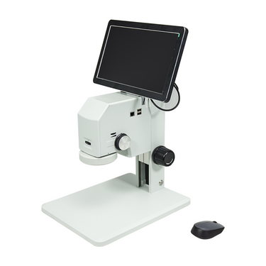 13-92X 2.0 Megapixels CMOS LED Reflection Light Digital Microscope, SKU DM19010101, three quarter front view