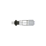 0-0.25″ Mechanical Micrometer Head Graduation 0.001″ 0.25" Flat with Clamp Nut Mechanical Micrometer Head, SKU Mitutoyo-148-204, three quarter front view