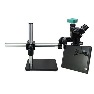 2.0 Megapixels 7-50X CMOS ESD Safe Boom Stand Fluorescence Light ESD Trinocular Zoom Stereo Microscope SZ02090453