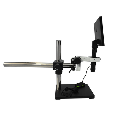 0.35X-2.25X Industrial Inspection Video Zoom Microscope, Boom Stand + LCD Display Digital Camera 10 in. Monitor