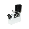 40-400X LED Coaxial Transmitted Light Inverted XY Stage Travel Distance 50x30mm Portable Inverted Biological Microscope, SKU BM09030103, three quarter front view