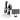 0.58-7X 2.0 Megapixels CMOS LED Light Track Stand Video Zoom Microscope, SKU MZ02130203, three quarter front view