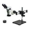 3.35-45X Polarizing LED Light Dual Arm Stand Binocular Zoom Stereo Microscope, SKU SZ02060527, three quarter front view