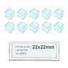 22x22mm Square Coverslips (22x22 1000pc), SKU SL39201006, three quarter front view