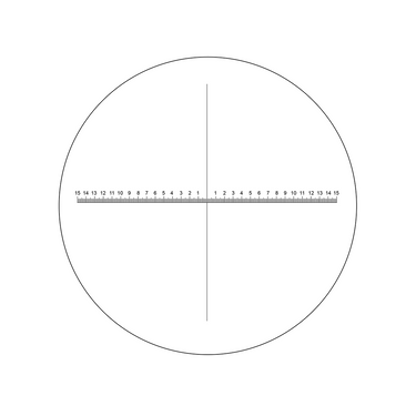 30mm/300 Div LED Quantity 8 10X Adjustable Magnifier with Scale Ideal-LE-003
