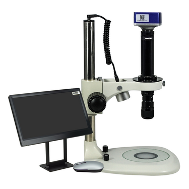 0.58-7X 8 Megapixels CMOS Post Stand LED Dual Illuminated Light  Video Zoom Microscope MZ02130112