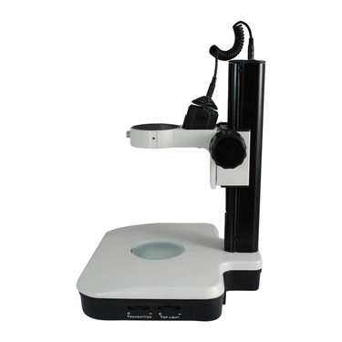 Microscope Track Stand, 76mm Coarse Focus Rack, Top and Bottom Light, Halogen and Fluorescent