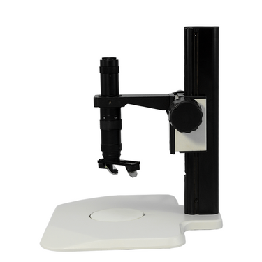 0.35X-2.25X 3D Industrial Inspection Video Zoom Microscope, Track Stand + 35° Objective Angle Converter